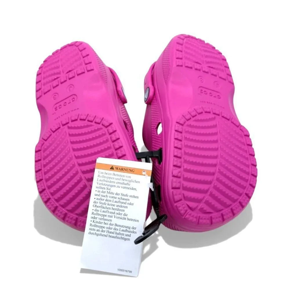Crocs Baya Clog Candy Pink J3 Youth Slip‑On Shoes Waterproof Classic